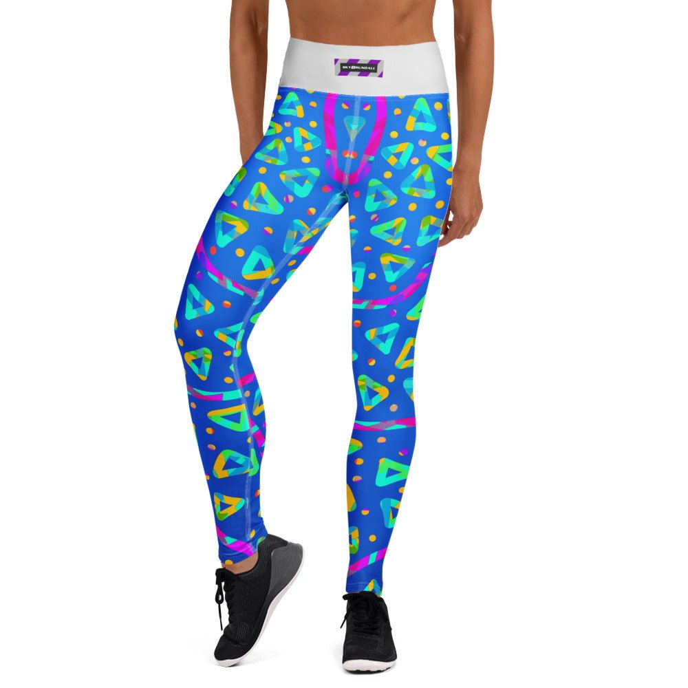 Dream Wave Festival - Electric Crumble 8 Yoga Leggings from Sky Brundall Concepts