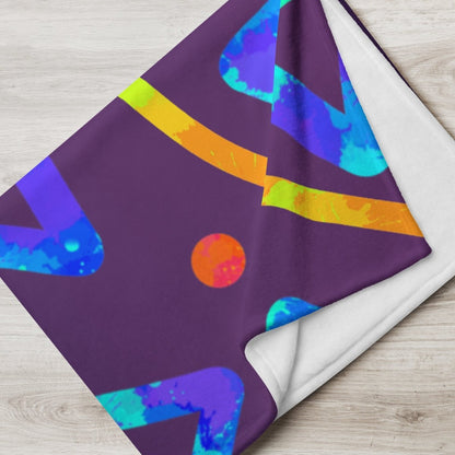DWF Arcade Crunch 1 Throw Blanket from Sky Brundall Concepts