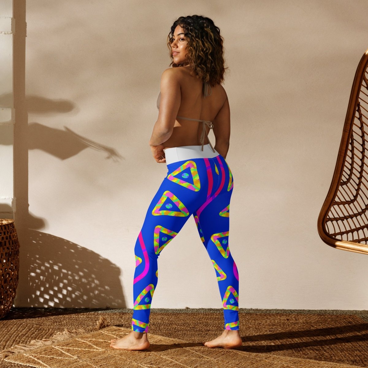 DWF Urban Jump Blue Yoga Leggings from Sky Brundall Concepts