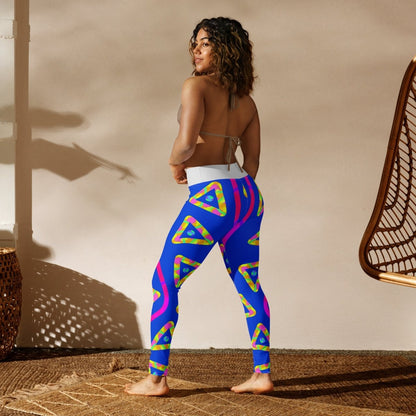 DWF Urban Jump Blue Yoga Leggings from Sky Brundall Concepts