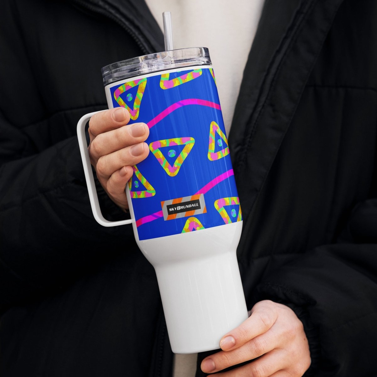 DWF Urban Jump Blue Travel Mug from Sky Brundall Concepts