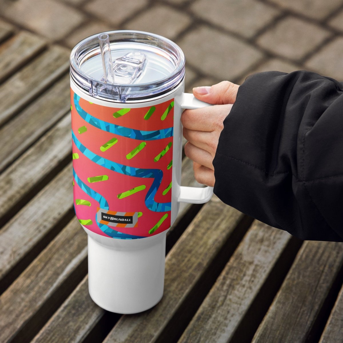Dream Wave Festival Summer Buzz Travel Mug from Sky Brundall Concepts