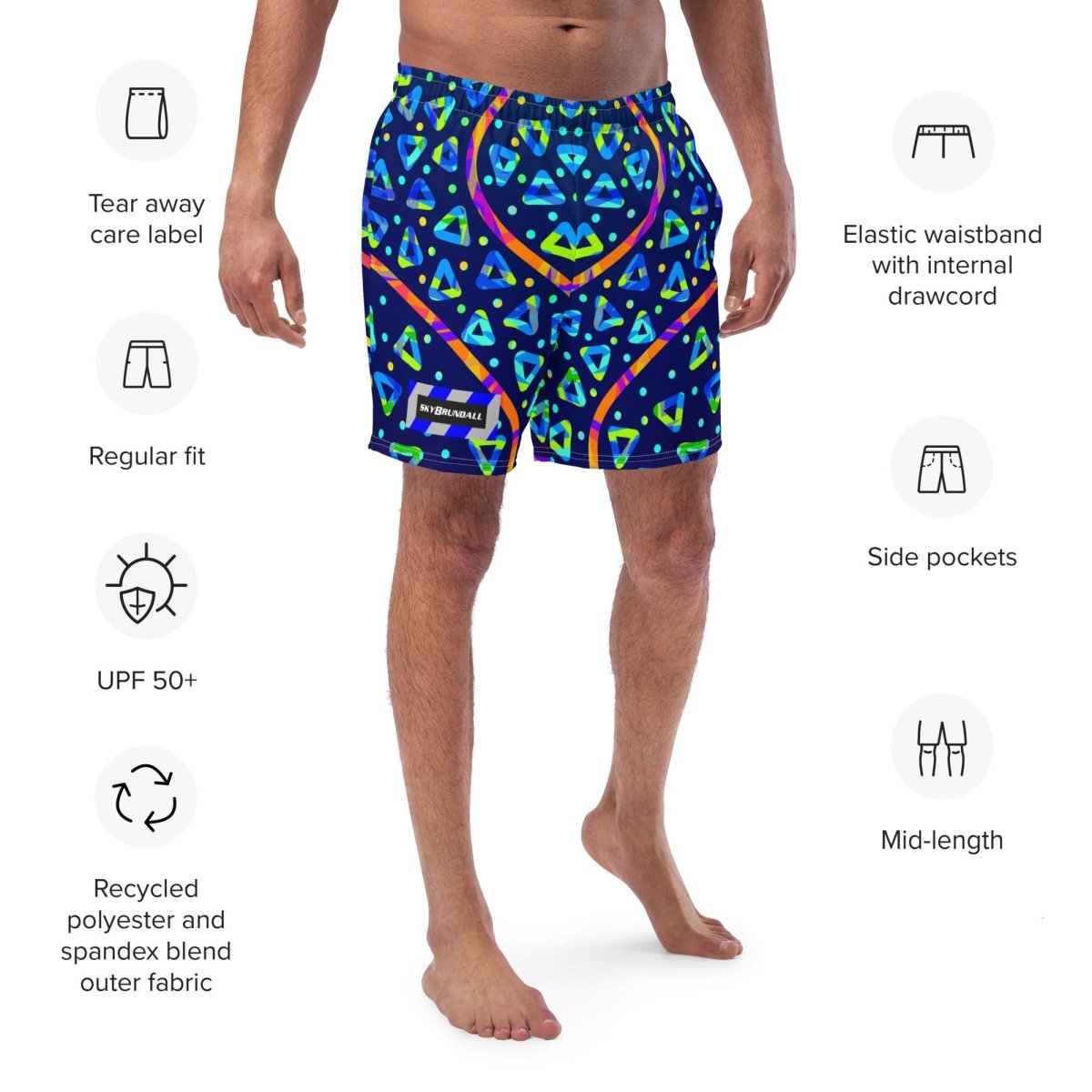 DWF Electric Crumble Swim Trunks from Sky Brundall Concepts