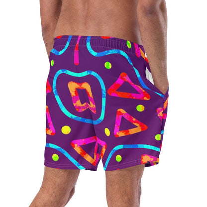 Dream Wave Festival - Arcade Crunch 2 All - Over Print Recycled Swim Trunks from Sky Brundall Concepts