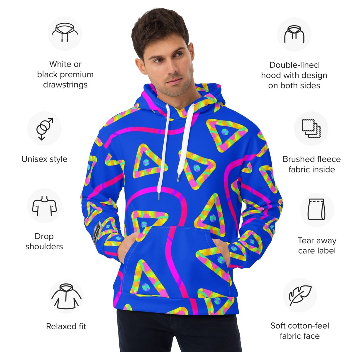 DWF Urban Jump Blue Unisex Hoodie from Sky Brundall Concepts