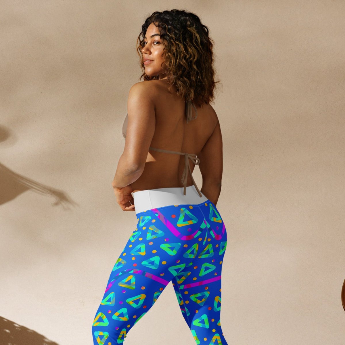 Dream Wave Festival - Electric Crumble 8 Yoga Leggings from Sky Brundall Concepts