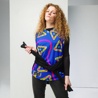 Urban Jump Blue Unisex Basketball Jersey from Sky Brundall Concepts