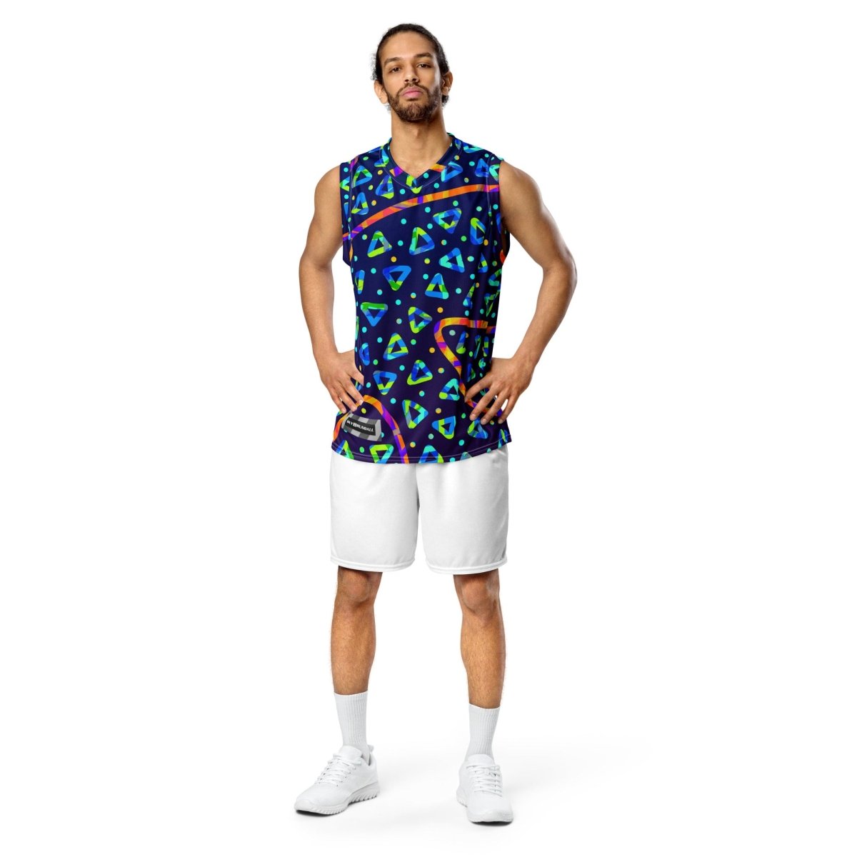 Dream Wave Festival - Electric Crumble 1 Recycled Unisex Basketball Jersey from Sky Brundall Concepts