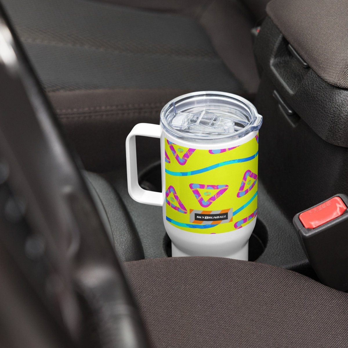 DWF Urban Jump Yellow Travel Mug from Sky Brundall Concepts