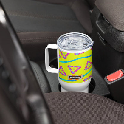 DWF Urban Jump Yellow Travel Mug from Sky Brundall Concepts