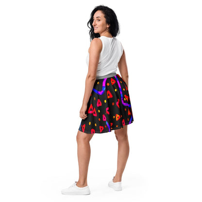 DWF Wild Energy Red Skater Skirt from Sky Brundall Concepts
