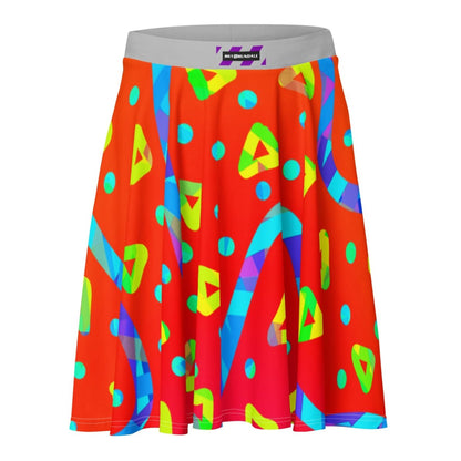Warm Blaze Candy Rain Skater Skirt from Sky Brundall Concepts