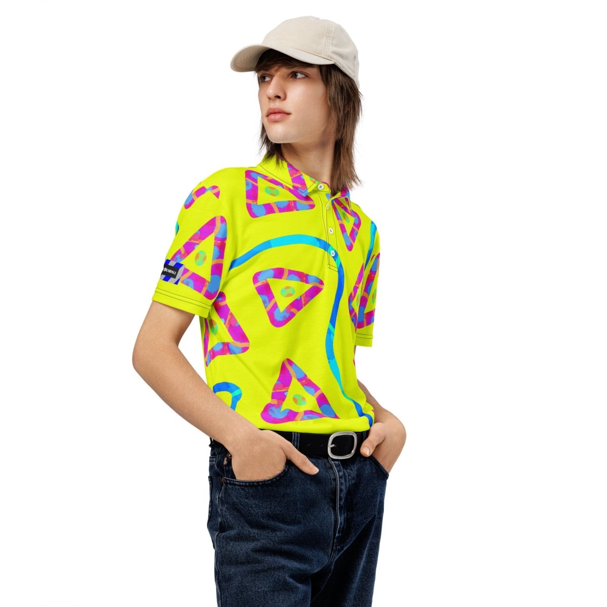 Urban Jump Yellow Men’s Slim Fit Polo from Sky Brundall Concepts