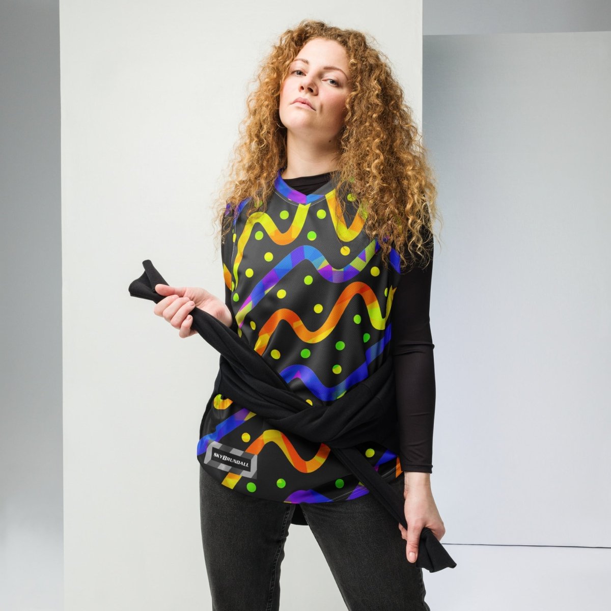 Thunder Burst Unisex Basketball Jersey from Sky Brundall Concepts