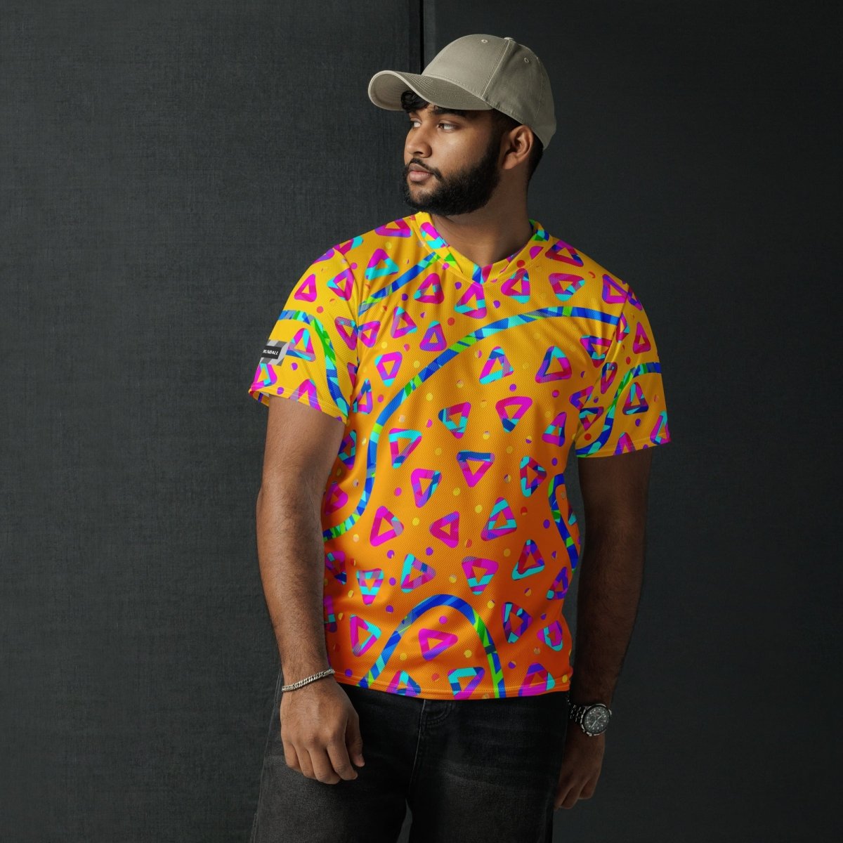 Electric Crumble Yellow Unisex Sports Jersey from Sky Brundall Concepts