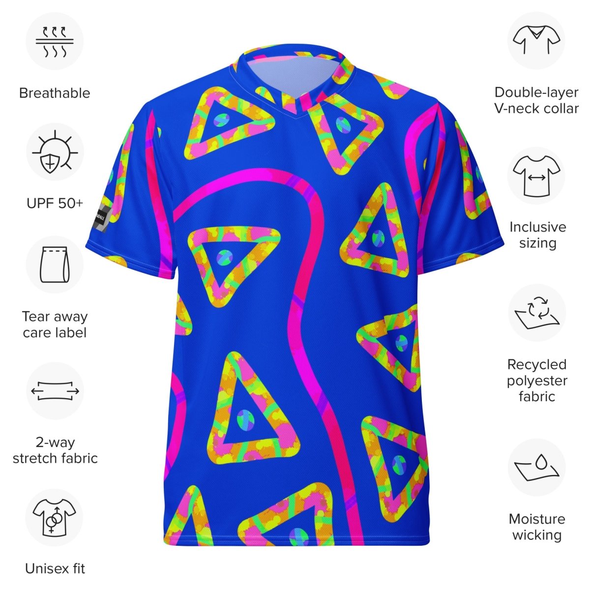 Urban Jump Blue Unisex Sports Jersey from Sky Brundall Concepts