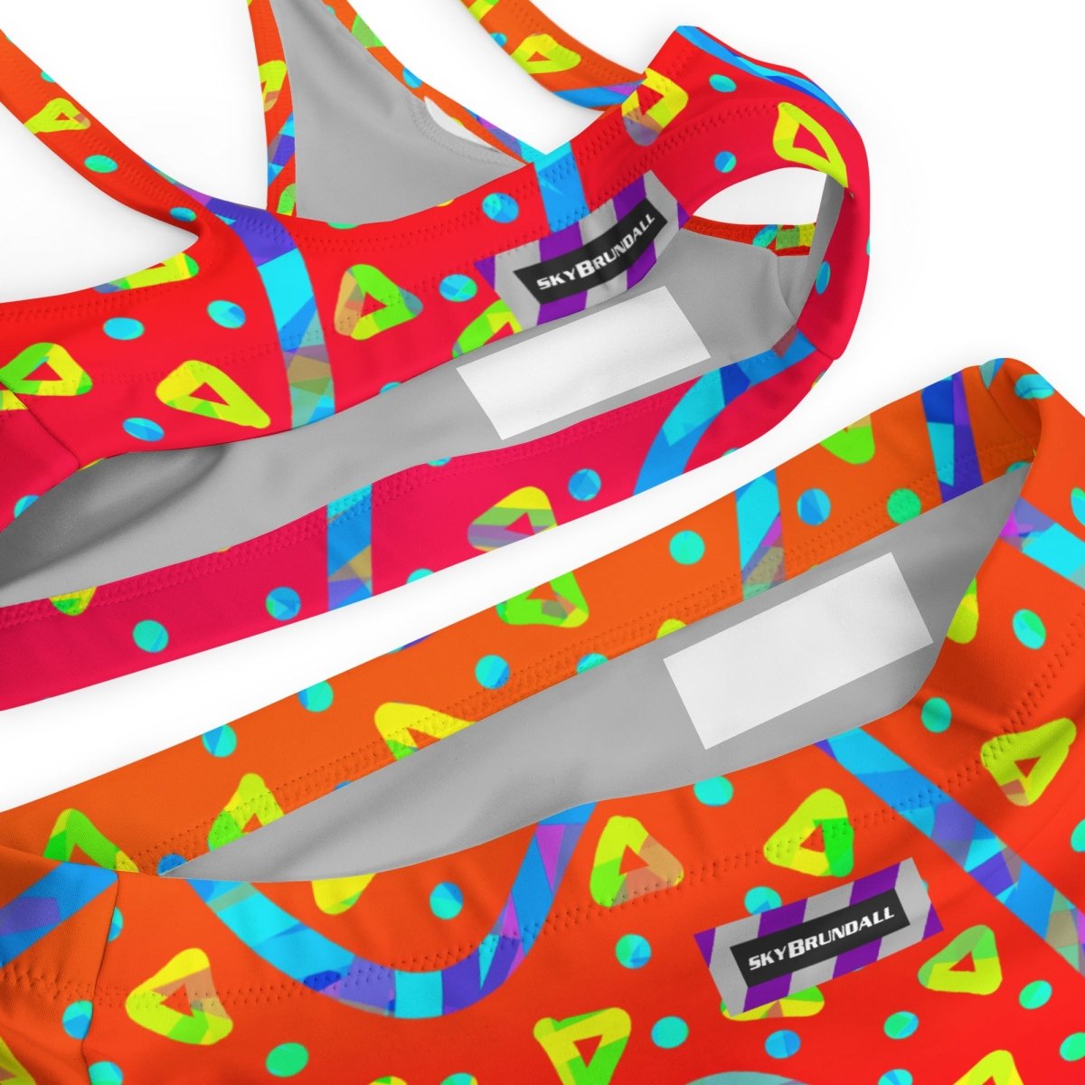 Warm Blaze Candy Rain High-waisted Bikini from Sky Brundall Concepts