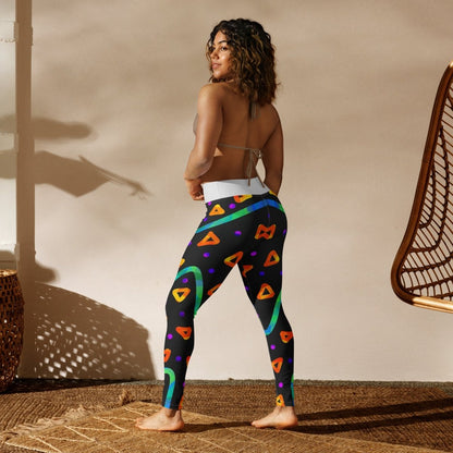 Wild Energy Orange Yoga Leggings from Sky Brundall Concepts