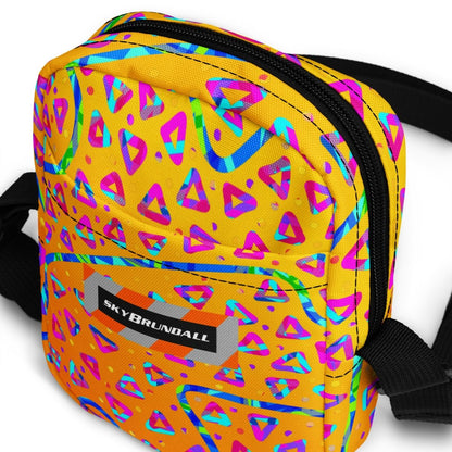 Electric Crumble Yellow Utility Crossbody Bag from Sky Brundall Concepts