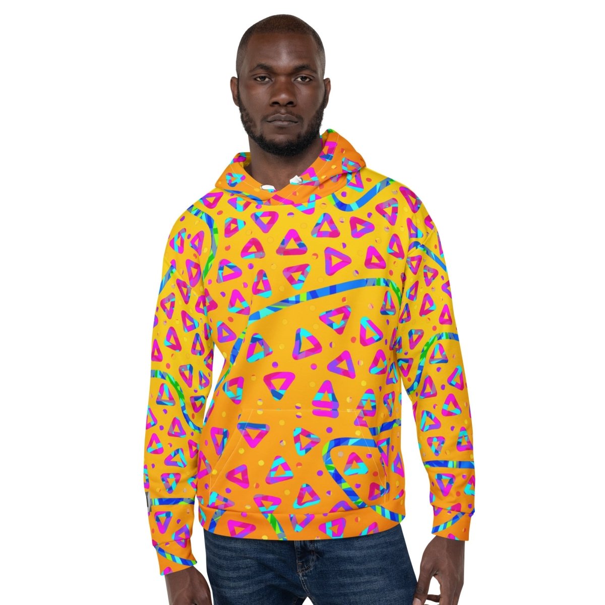 Electric Crumble Yellow Unisex Hoodie from Sky Brundall Concepts