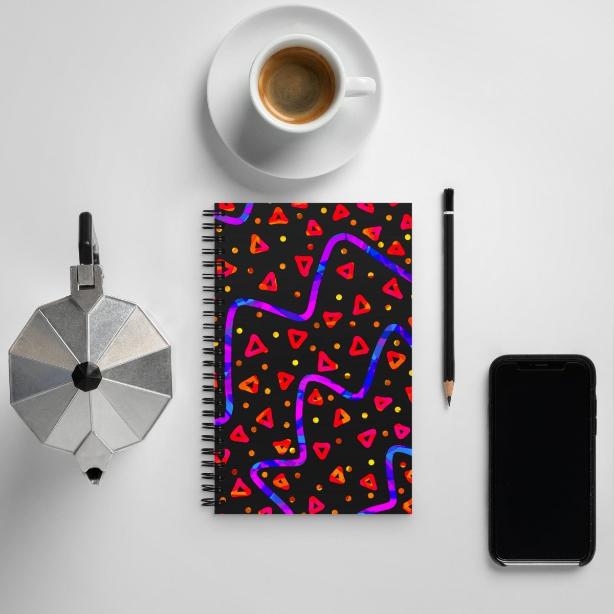 Wild Energy Red Spiral Notebook from Sky Brundall Concepts