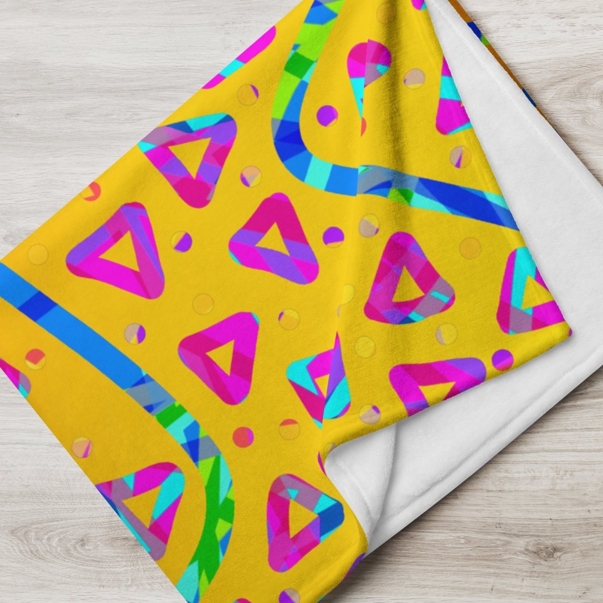 Dream Wave Festival - Electric Crumble 5 Throw Blanket from Sky Brundall Concepts