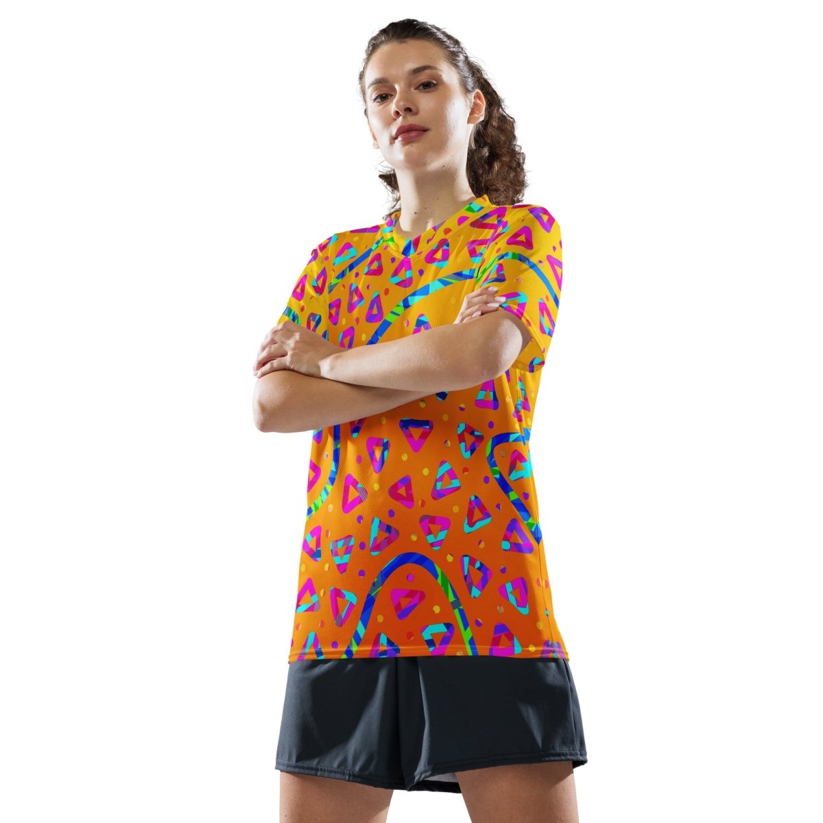 Electric Crumble Yellow Unisex Sports Jersey from Sky Brundall Concepts