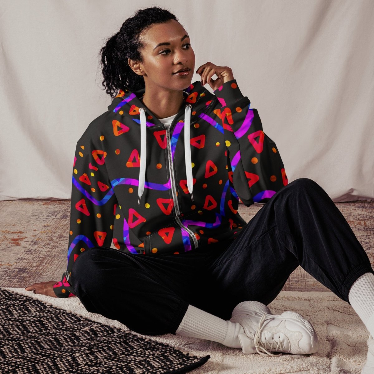 Wild Energy Red Unisex Zip Hoodie from Sky Brundall Concepts