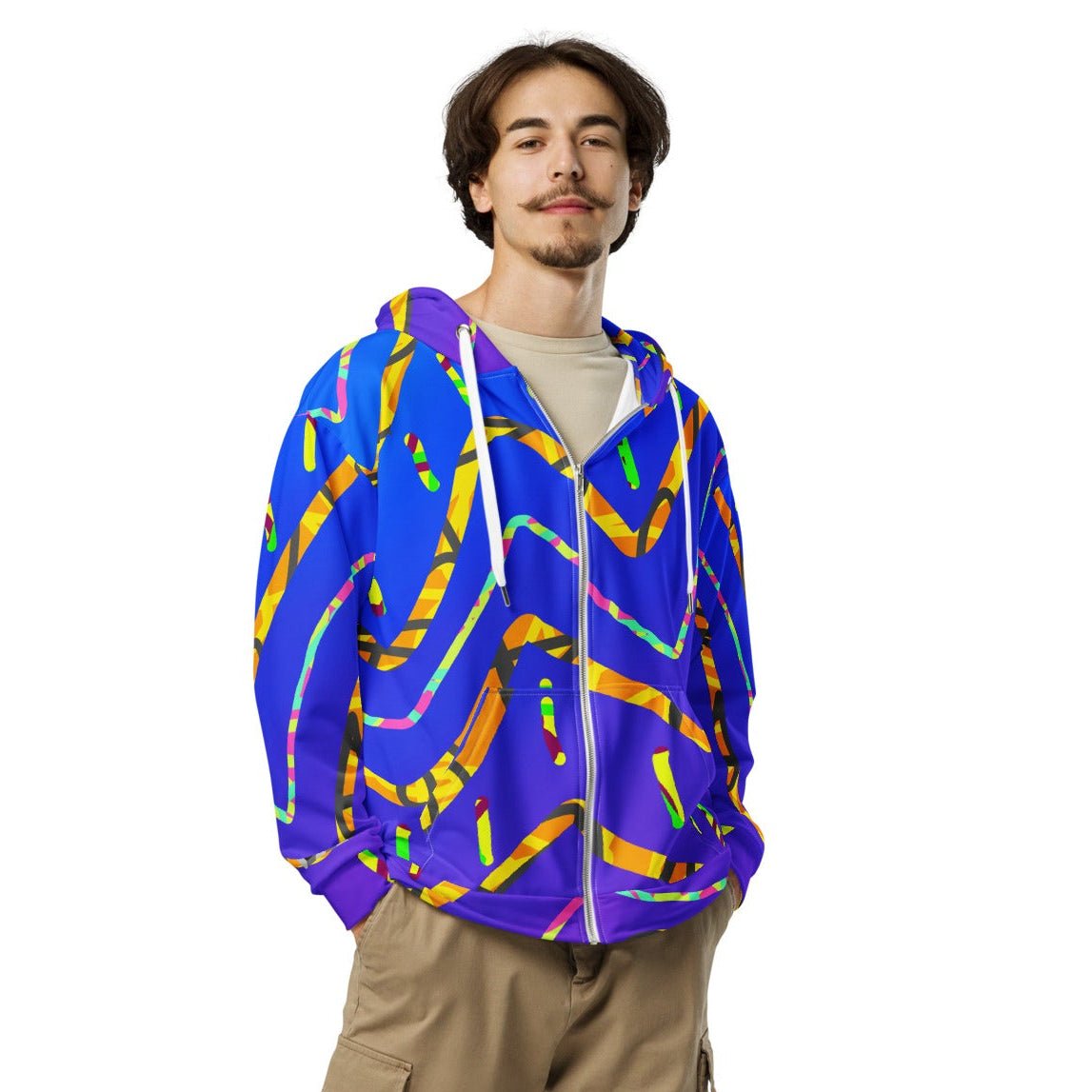 California Tiger Unisex Zip Hoodie from Sky Brundall Concepts