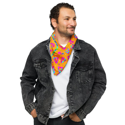 Electric Crumble Yellow Bandana from Sky Brundall Concepts