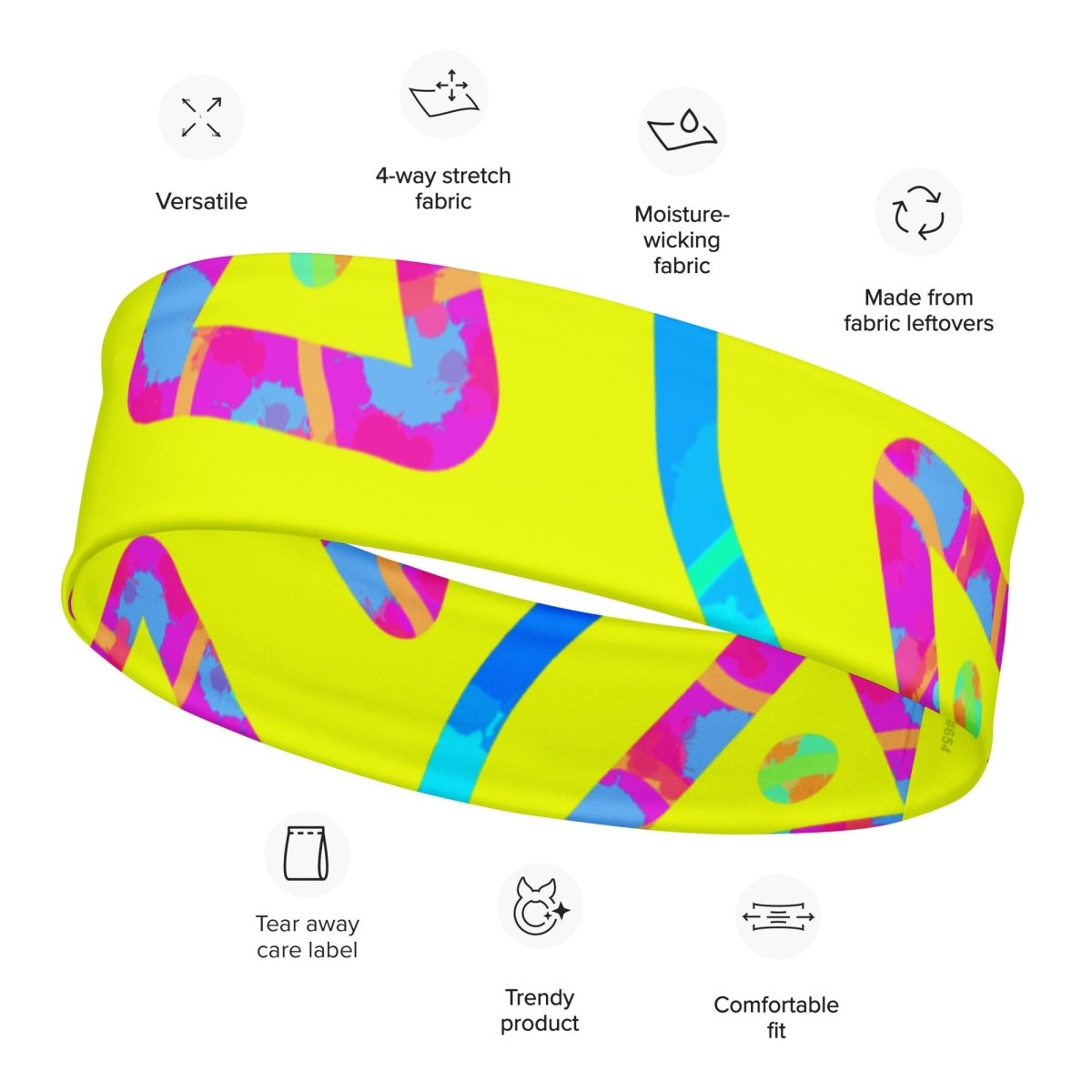 DWF Urban Jump Yellow Headband from Sky Brundall Concepts