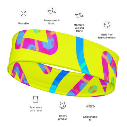 DWF Urban Jump Yellow Headband from Sky Brundall Concepts