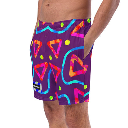 Dream Wave Festival - Arcade Crunch 2 All - Over Print Recycled Swim Trunks from Sky Brundall Concepts