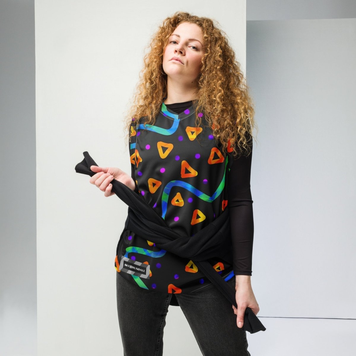 Wild Energy Orange Unisex Basketball Jersey from Sky Brundall Concepts