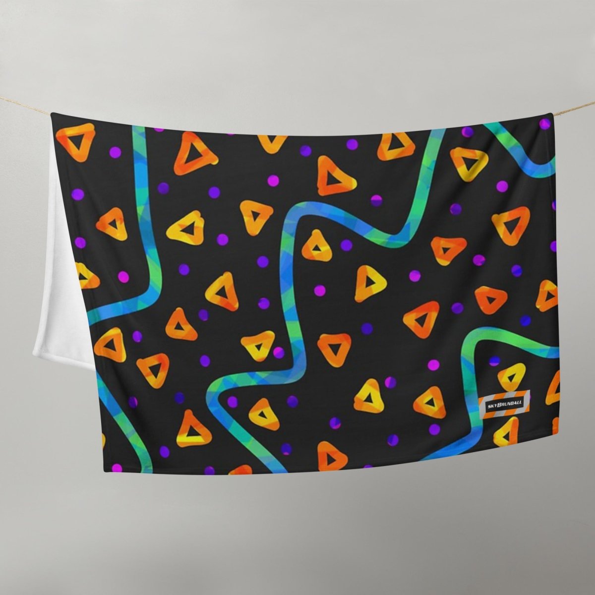 Wild Energy Orange Throw Blanket from Sky Brundall Concepts