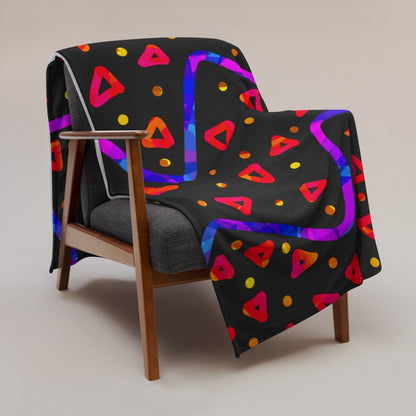DWF Wild Energy Red Throw Blanket from Sky Brundall Concepts