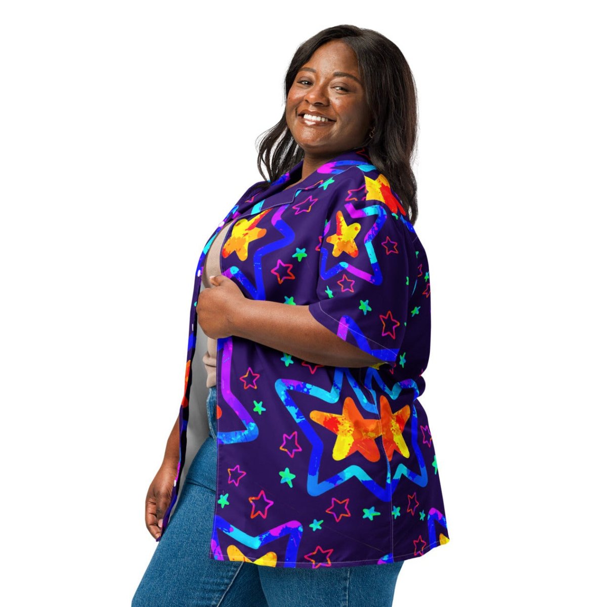 Starlight Delight Unisex Button Shirt from Sky Brundall Concepts