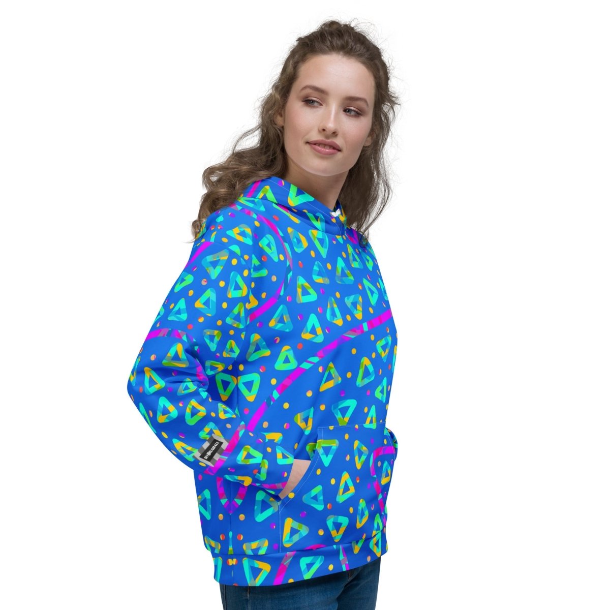 Electric Crumble Blue Unisex Hoodie from Sky Brundall Concepts