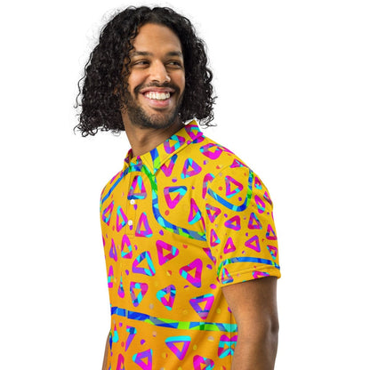 Electric Crumble Yellow Men’s Slim Fit Polo from Sky Brundall Concepts