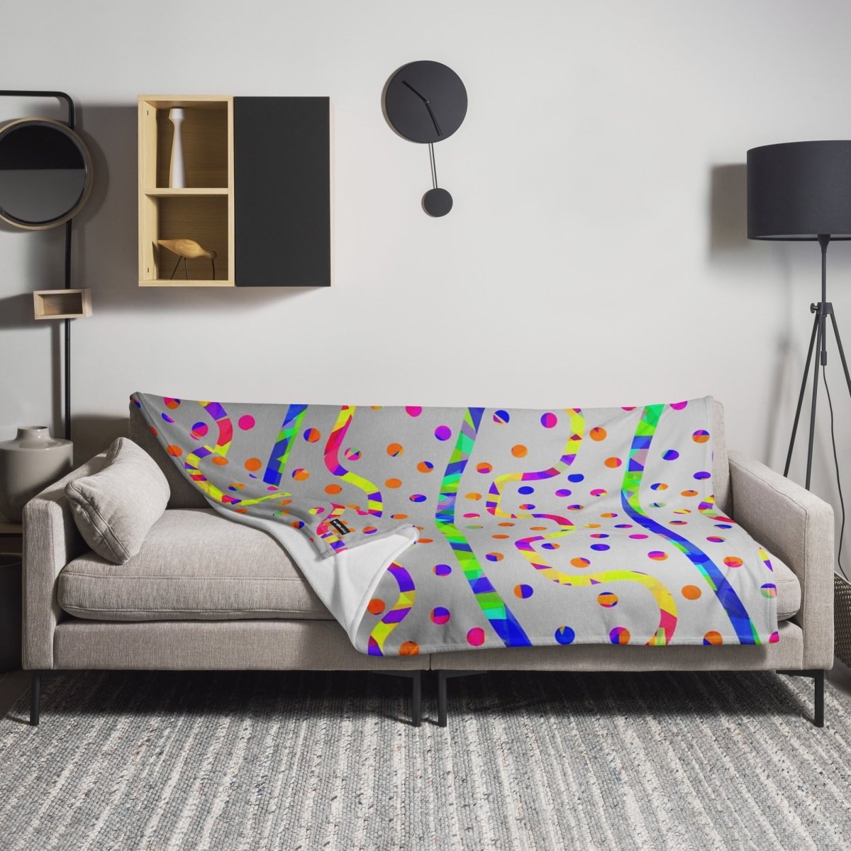 DWF Rainbow Fiesta Throw Blanket from Sky Brundall Concepts