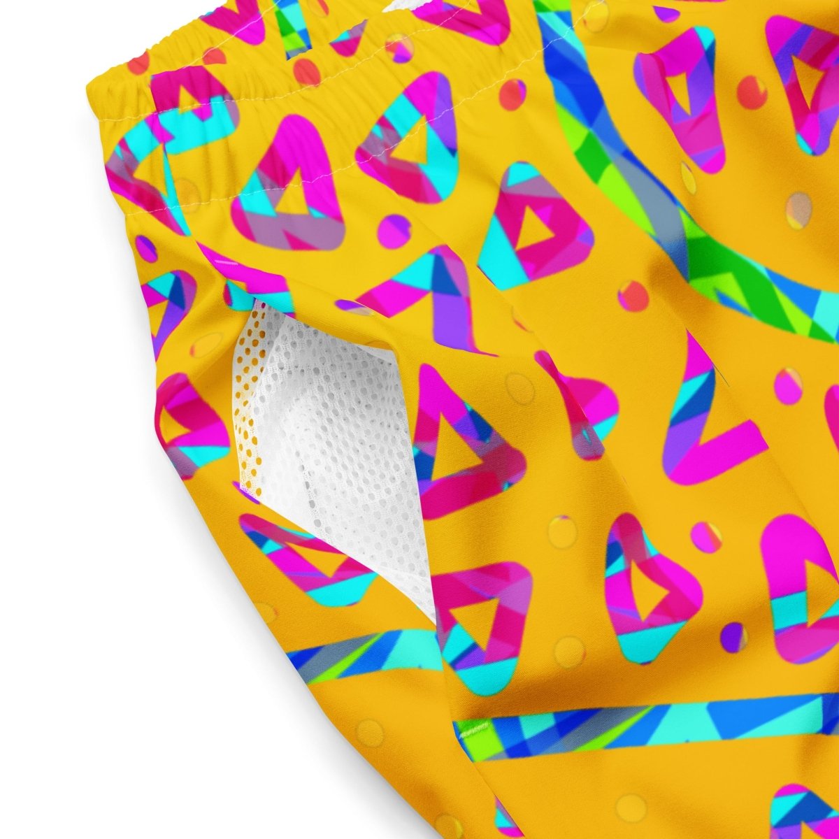 Electric Crumble Yellow Swim Trunks from Sky Brundall Concepts