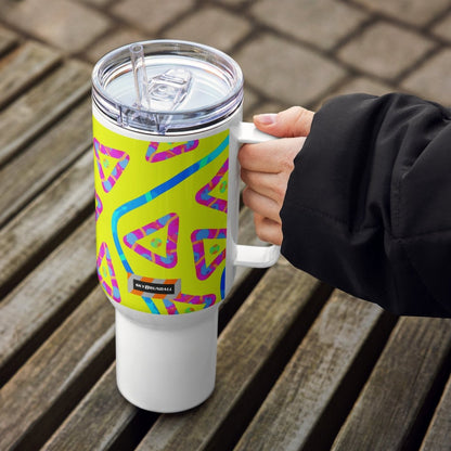 DWF Urban Jump Yellow Travel Mug from Sky Brundall Concepts