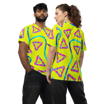 Urban Jump Yellow Unisex Sports Jersey from Sky Brundall Concepts