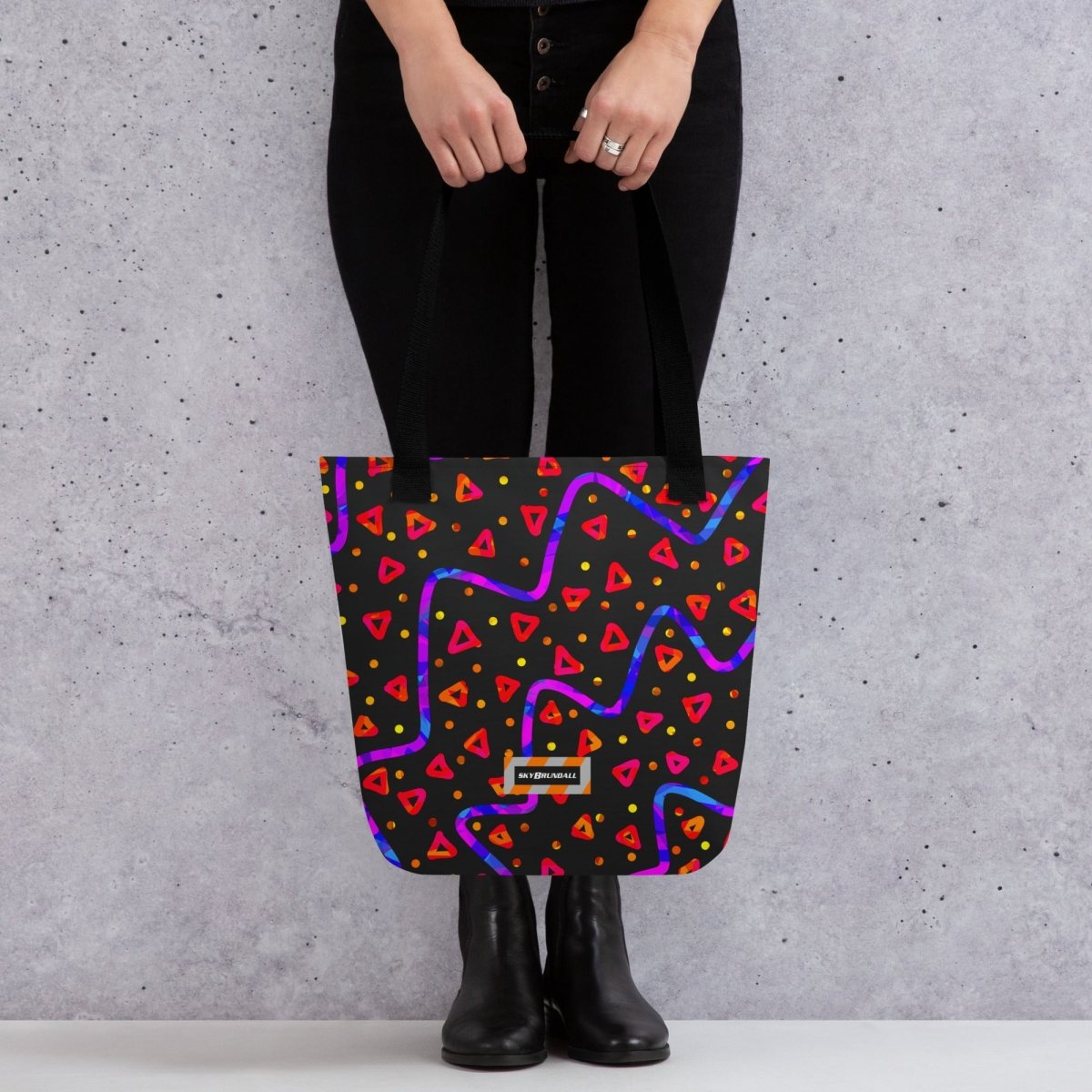 Dream Wave Festival Wild Energy Red Tote Bag from Sky Brundall Concepts