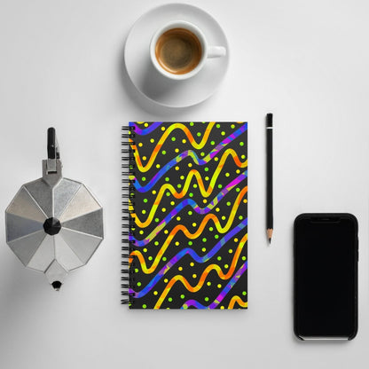 Dream Wave Festival - Thunder Burst Spiral Notebook from Sky Brundall Concepts