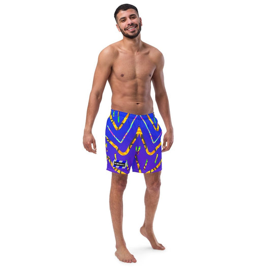 Dream Wave Festival - California Tiger All - Over Print Recycled Swim Trunks from Sky Brundall Concepts