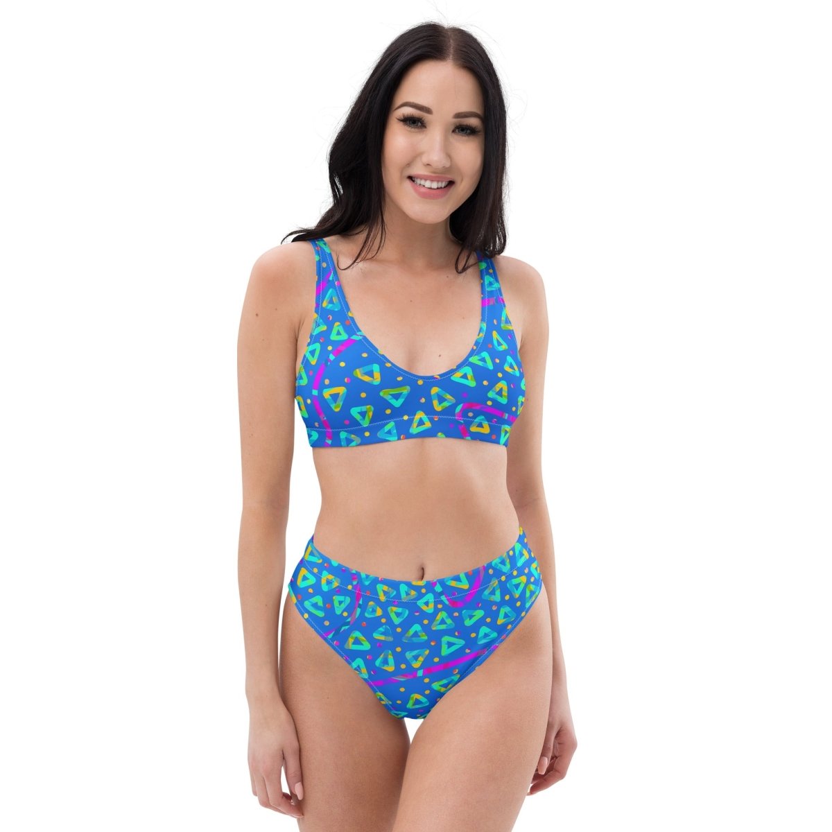 Dream Wave Festival - Electric Crumble 8 Recycled High - waisted Bikini from Sky Brundall Concepts