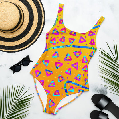 Electric Crumble Yellow One-Piece Swimsuit from Sky Brundall Concepts