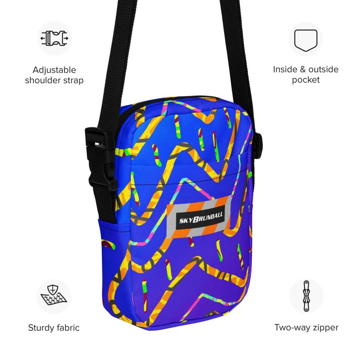 California Tiger Utility Crossbody Bag from Sky Brundall Concepts