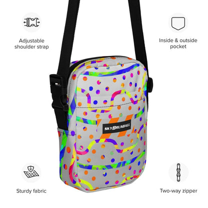 Dream Wave Festival - Rainbow Fiesta Utility Crossbody Bag from Sky Brundall Concepts